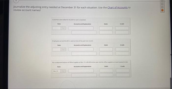 six months earser, $4,080. The Service Revenue unadjusted balance as of December