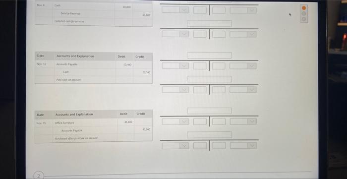 to the t-account. Post in DR/CR order. Date Accounts and Explanation C