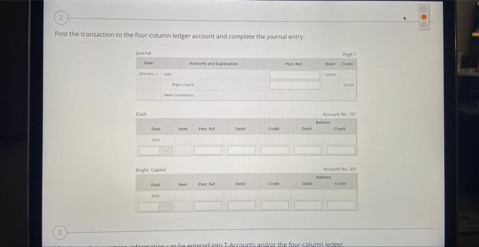 Credit w Date Accounts and Explanation Debit Credi 21300 Care D Aunt