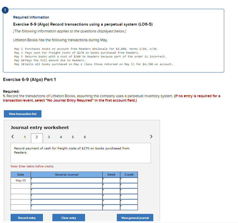 [The following Information applies to the questions displayed below.] Littleton Books has