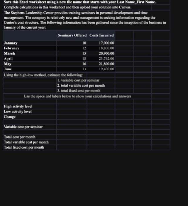 Save this Excel worksheet using a new file name that starts with