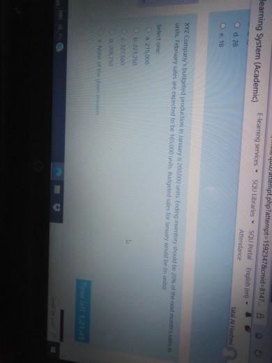 earning System (Academic) Od 28 Oe 18 attempt.php?attempt-1592347&cmid-8147 E-learning services SQU Libraries