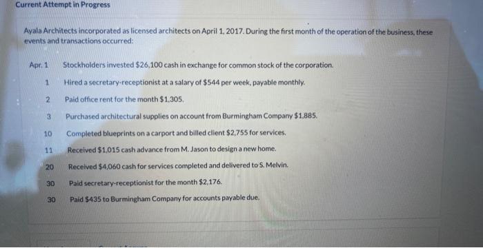 Current Attempt in Progress Ayala Architects incorporated as licensed architects on April