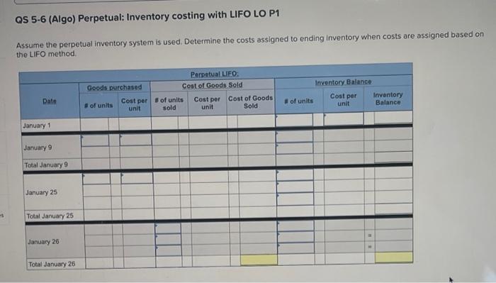(5-7) [The following information applies to the questions displayed below.] A company