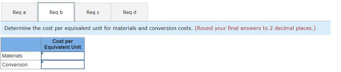 a recent month. Work in process, beginning: Units in process Percent complete