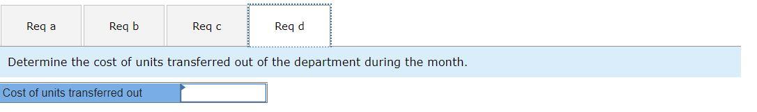 the beginning inventory: Materials cost Conversion cost Units started into production during