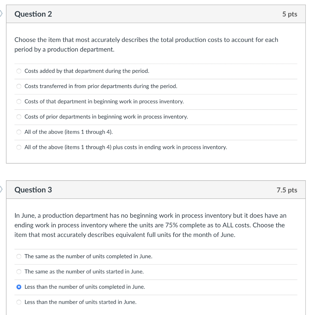 following items as they pertain to proce costing. Raw materials that cannot