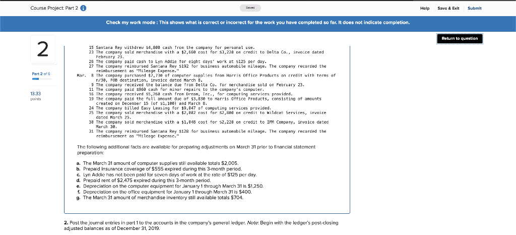 information [The following information applies to the questions displayed below.] Santana Rey