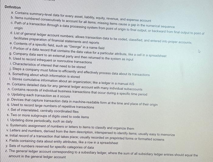 will be used in the future 2.5 Match the following terms with