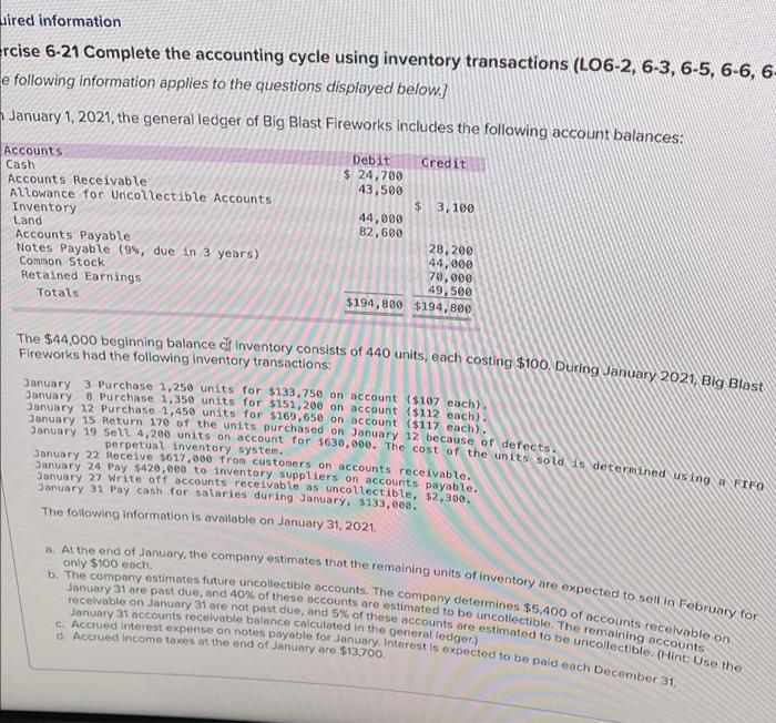 of the 170 units purchased on January 12 because of defects. Note: