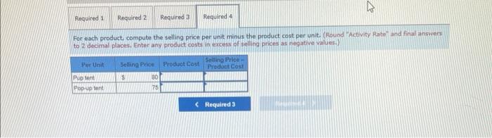 43,000 direct labor hours for this year. Additional information follows. Per Unit