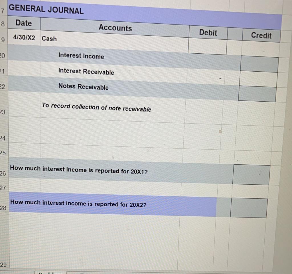 collection of note receivable 23 24 25 26 How much interest income