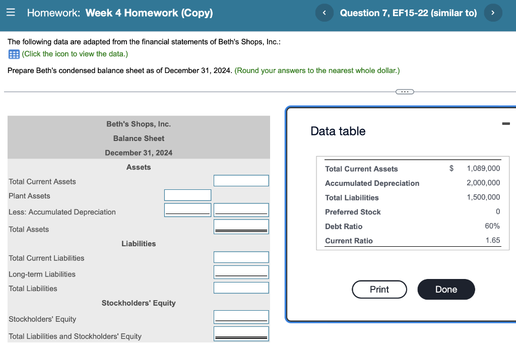 = Homework: Week 4 Homework (Copy) The following data are adapted from