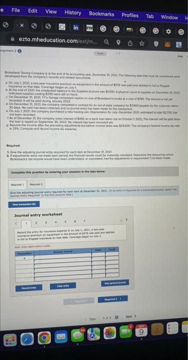 e File Edit View History Bookmarks Profiles Tab Window H signment 2