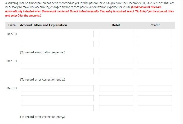 ended December 31, 2020, when the V.P. Finance called him into her