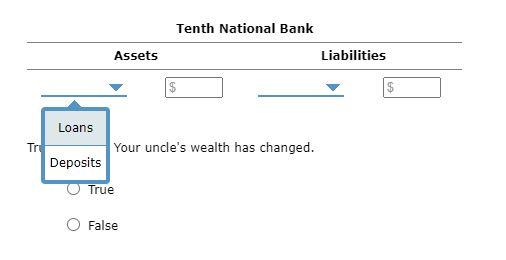 uncle and TNB before your uncle repays the loan. Assets $ Your