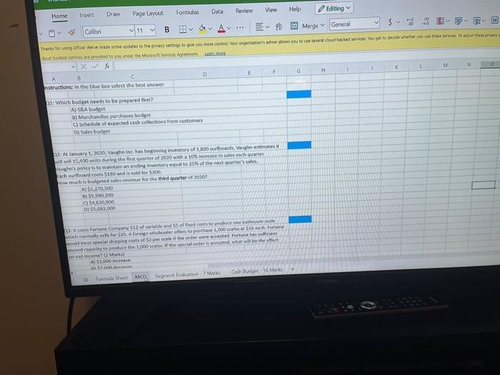 Home Insert Draw Page Layout Formulas Data Review View Help Editing Calibri