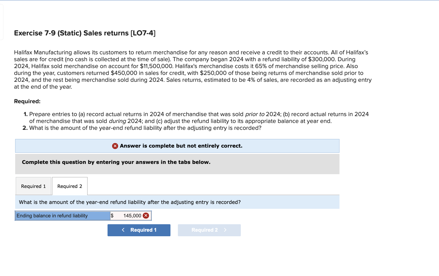 All of Halifax's sales are for credit (no cash is collected at