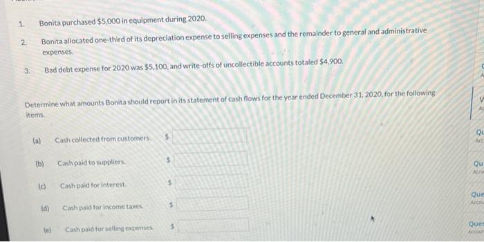 follows. December 31 Debits 2020 2019 Cash $35,000 $32,000 Accounts receivable 33,300