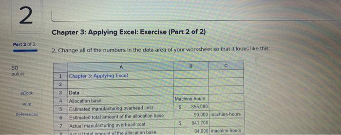 marks. For example, in cell B13 enter the formula 85* After entering