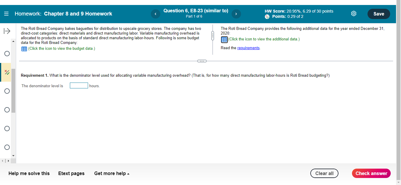C = Homework: Chapter 8 and 9 Homework >> Question 6, E8-23