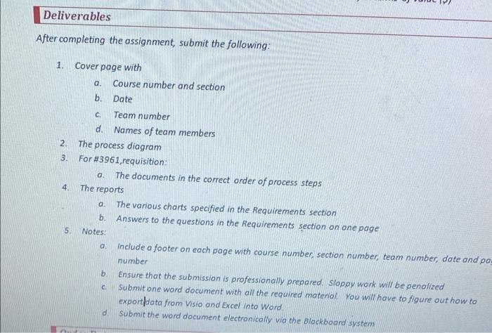 process in terms of the physical flow 2. 3. Execute five instances