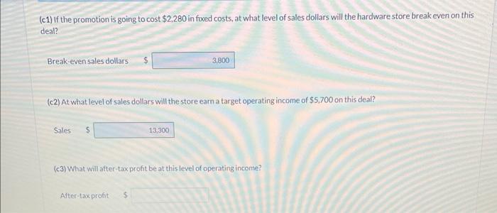 sell preselected tools for $6 each. The managers are hoping that young