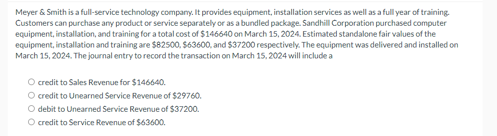 Meyer & Smith is a full-service technology company. It provides equipment, installation