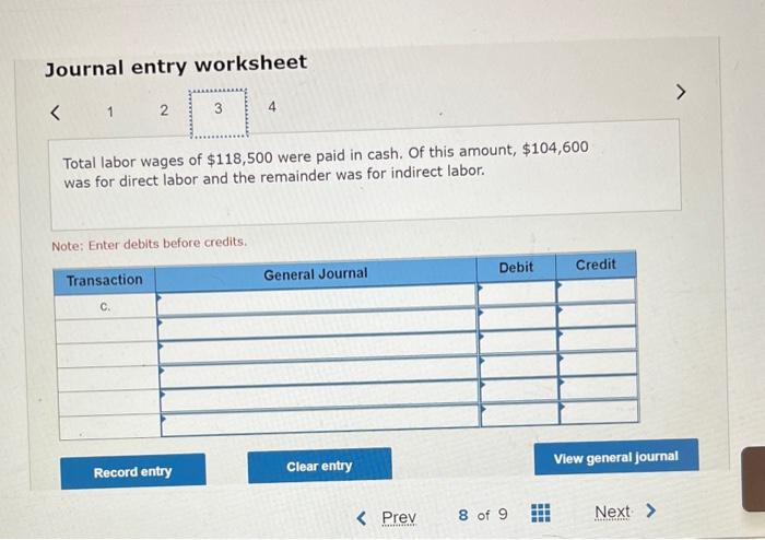 were purchased on account. b. $83,000 in raw materials were used in