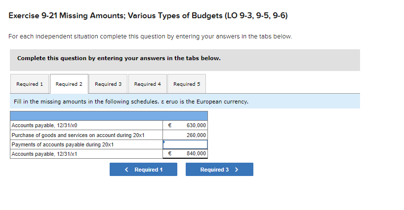 For each Independent situation complete this question by entering your answers in