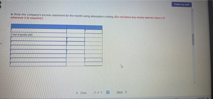 organizational products for office use. During the first month of operations, the