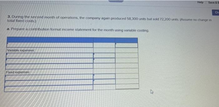 to see a loss for the month on her income statement. This