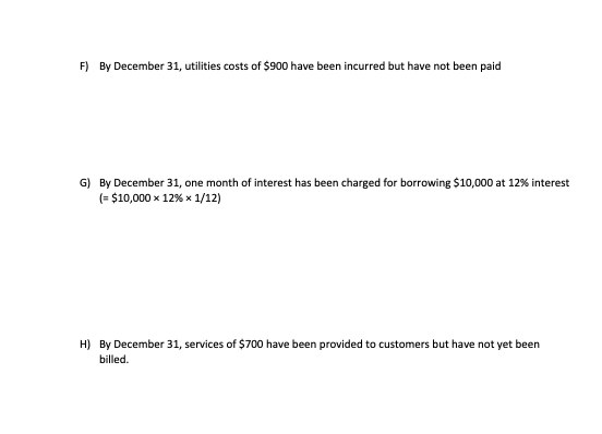 from customers $4,300 Cash for salaries ($2,800) Cash for prepaid rent ($6,000)