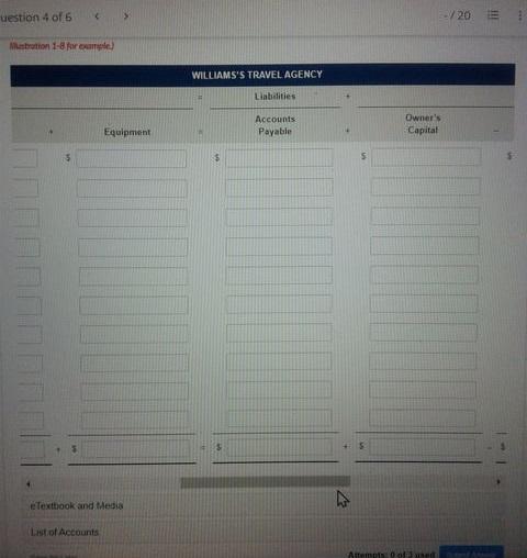 transactions were completed during the month 1 Invested $17,000 cash to start