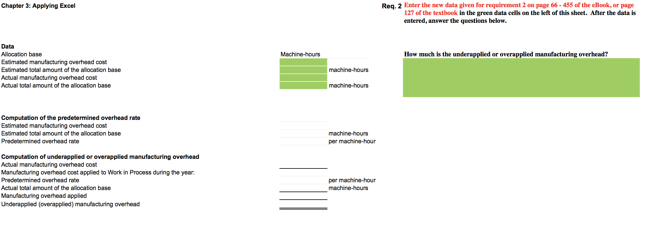 total amount of the allocation base Actual manufacturing overhead cost Actual total