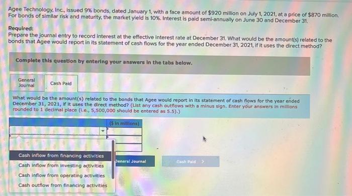 amount of $920 million on July 1, 2021, at a price of