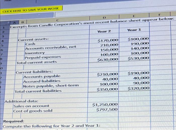 CLICK HERE TO SAVE YOUR WORK 1 B D Excerpts from Candle