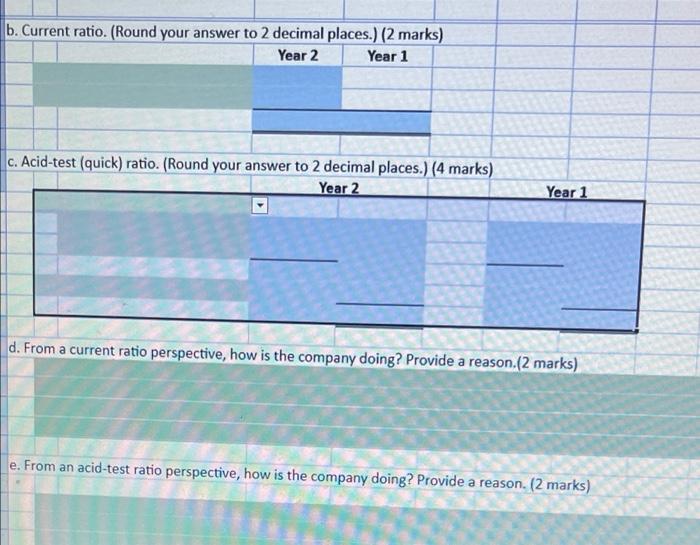 appear below: A B 2 Year 2 Year 1 3 4 Current