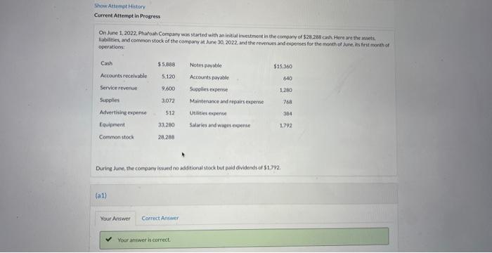 Show Attempt History Current Attempt in Progress On June 1, 2022, Pharoah