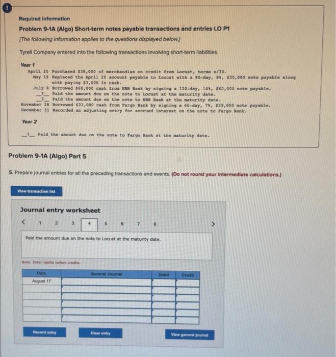 Purchased $38,000 of merchandise on credit from Locust, terme n/30. May 19