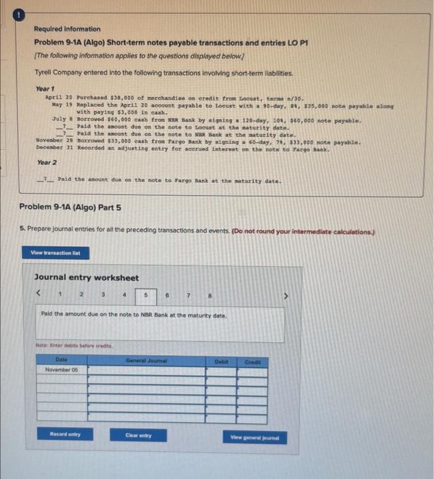 Replaced the April 20 account payable to Locust with a 90-day, 81,