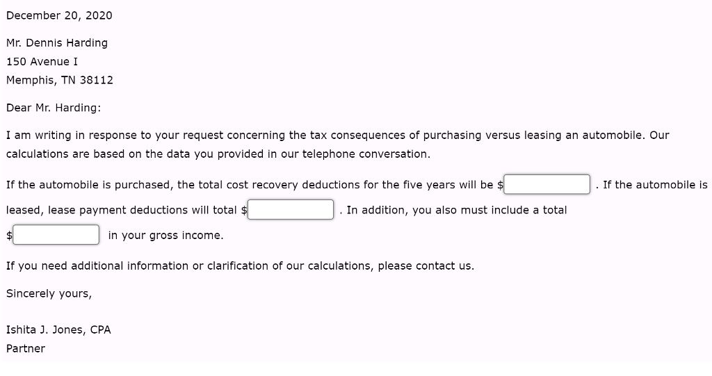 new automobile that he will use 100% for business in the subsequent