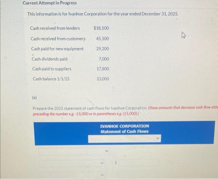 Current Attempt in Progress This information is for Ivanhoe Corporation for the