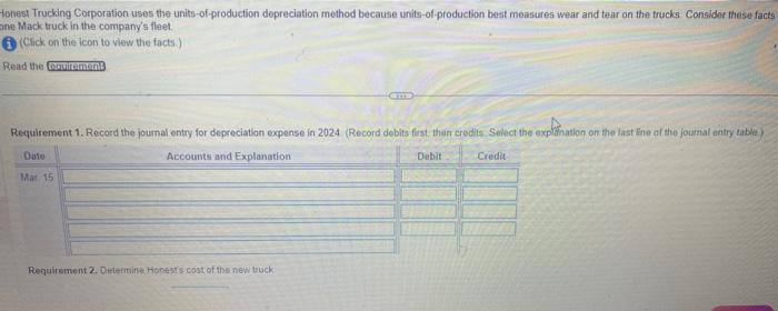 expense in 2024 (Record debits first, then credits. Select the explanation on