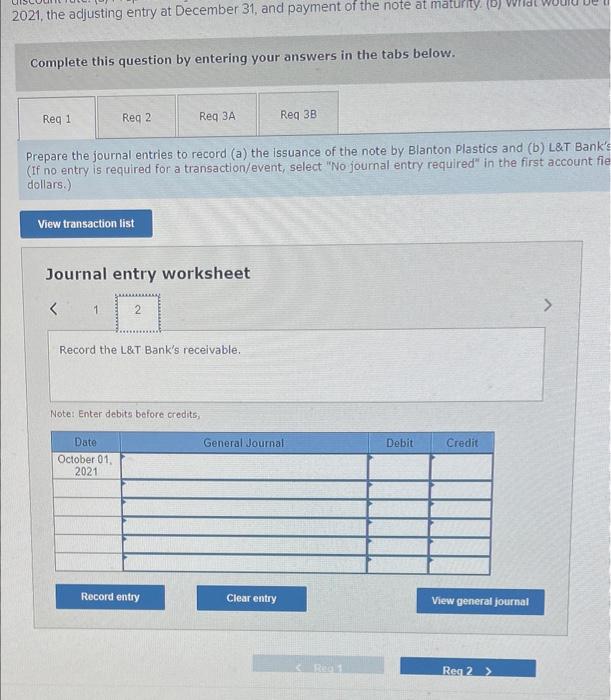 on October 1, 2021, to provide working capital for year-end production. Blanton