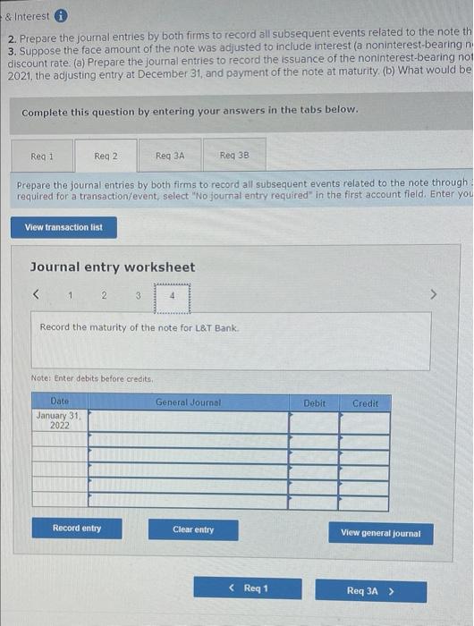 journal entries to record (a) the issuance of the note by Blanton