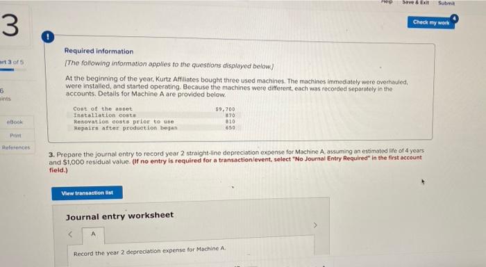 3 Required information Save & Exit Submit Check my work art 3
