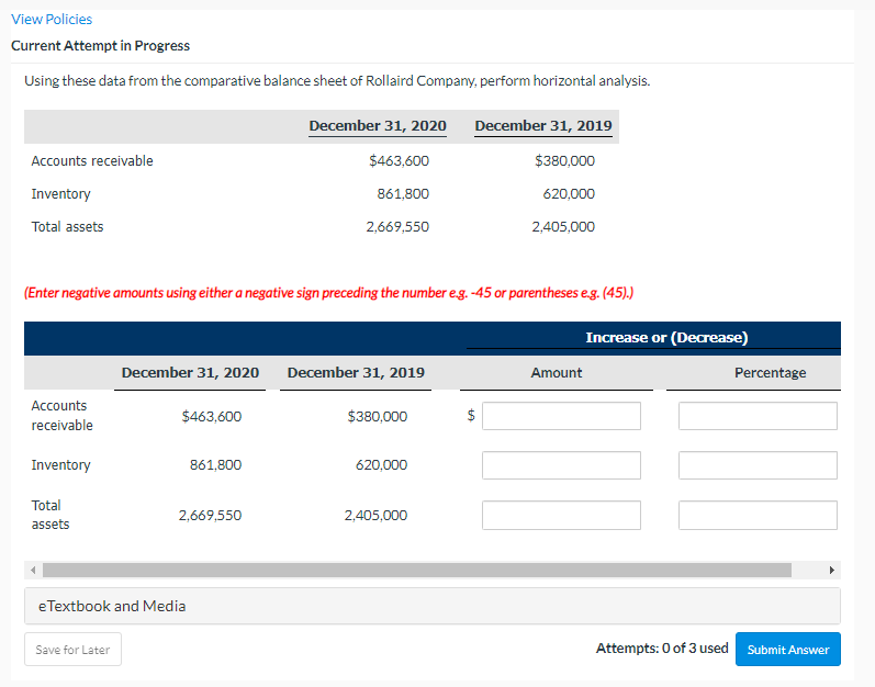 View Policies Current Attempt in Progress Using these data from the comparative