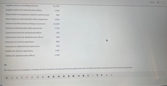 Consulting, a political consulting firm has recently completed a managerial accounting course