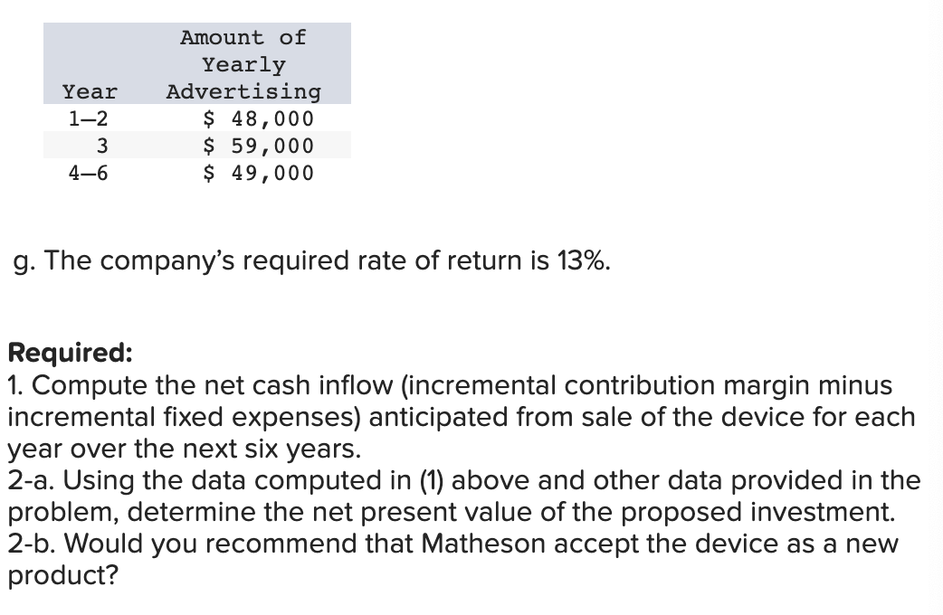 will have broad market appeal. The company has performed marketing and cost